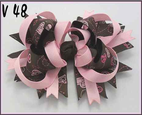 Valantine's Day hair bows fashion girl baby boutique hair bows